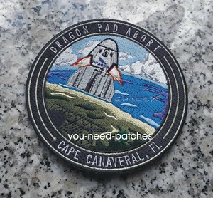 Space Dragon Pad Abort Test Cape Canaveral Florida Nasa Space Travel Logo Patch - Picture 1 of 1