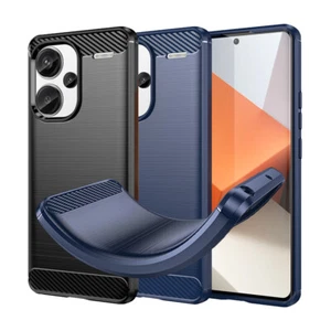 Custodia TPU Carbonio per Xiaomi Redmi Note 13 Pro+ 5G Fibra Spazzolata Custodia - Foto 1 di 13