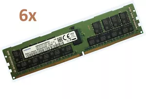 6x 32 GB 192 GB 2933 MHz DDR4 ECC REG PC4 RAM PC4-2933Y-R per Apple MacPro 7,1 - Foto 1 di 1