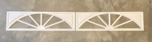 2 Amarr Wagon Wheel Replacement Insert for Long Panel Amarr Garage Door White - Picture 1 of 4