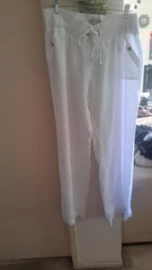 GUESS WOMEN LINEN PANTS - Picture 1 of 2