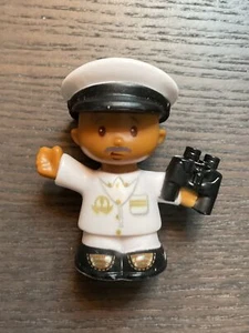 Fisher Price Little People African American Black Ship Captain Man Binoculars - Picture 1 of 7