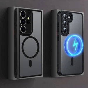 Do Samsung S25 Edge S22 S23 S24 Ultra FE MagSafe Case Magnetyczna odporna na wstrząsy pokrywa - Zdjęcie 1 z 18