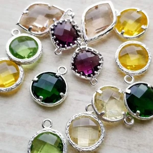 Ohrringe Strass Silber Anhänger Charms zum Selbermachen Halskette Schmuck Armband  - Bild 1 von 17