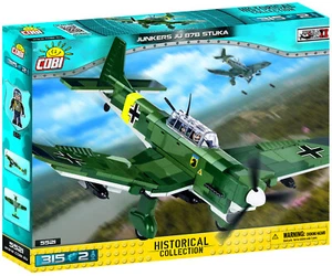 COBI 5521 Deutsche Luftwaffe Junkers Ju-87 B 7./StG77 Segunda Guerra Mundial 315 bloques de construcción embalaje original RARO - Imagen 1 de 5