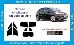 pellicole oscuranti vetri  citroen c4 picasso dal 2006 al 2013 kit completo - Bild 1 von 1