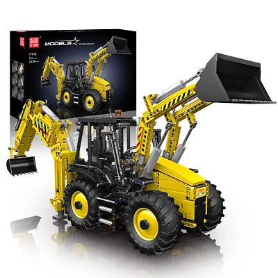 Mould King 17036 Gabelstapler Baggermaschinen LKW Klemmbausteine Spielzeug MOC - Bild 1 von 4