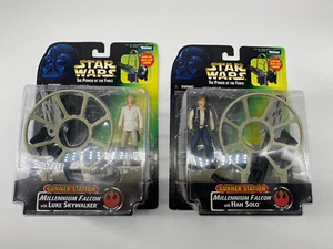 Estación de artilleros Star Wars El Poder de la Fuerza Han Solo y Luke Skywalker - Imagen 1 de 8
