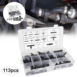 Professional Car Hose Connector Assortment Set 113 Pieces Reducer T - Picture 1 of 9