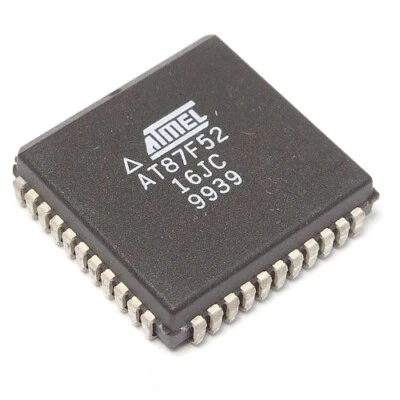 [10pcs] AT87F52-16JC AT89S52 PLCC44 USED - Image 1 of 3