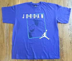 T-shirt basket NIKE 2007 Air Jordan PROFILE Jumpman 23 VIOLA XL 234434-545 - Foto 1 di 1