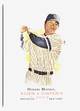 2007 Topps Allen & Ginter Hideki Matsui  New York Yankees #256