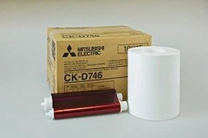 Mitsubishi CK-D746 für  10x15 Restrollen ca.500 Bilder - Afbeelding 1 van 5