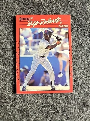 1990 Donruss - #347 Bip Roberts + 5 Random Bonus Cards! - Image 1 of 2