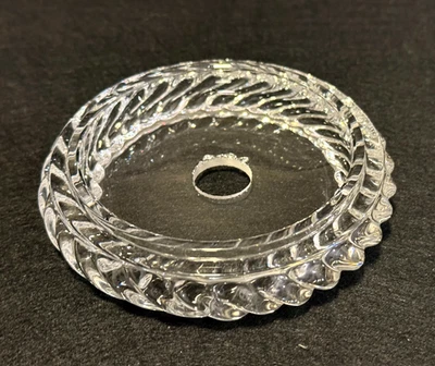 BOBECHE IN CRISTALLO, BY "RCR", Ø 105 mm, FORO 18 mm, PER LAMPADARIO - Immagine 1 di 4