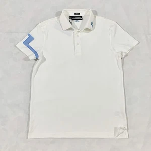 Neu mit Etikett J.Lindeberg Polo Herren Medium SLIM FIT Golf Rugby adrette S/S Shirt weiß - Bild 1 von 10
