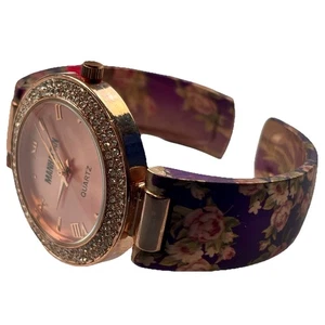 Reloj Mujer Croton Manhattan Tono Bronce Bisel Estrás - Imagen 1 de 9