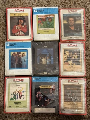 8 TRACK TAPES LOT OF 9 ABBA THE KENDALLS BEACH BOYS HERB ALPERT CHUCK MANGIONE - Image 1 of 4