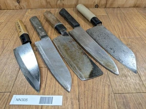 Japanese Chef's Kitchen Knife Set 5 Piece DEBA SANTOKU NAKIRI from Japan NN305 - Picture 1 of 17
