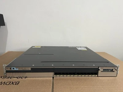 Cisco Catalyst WS-C3750X-12S-S V08 12 Port Gigabit SFP Switch - 2x PSU - Image 1 of 4