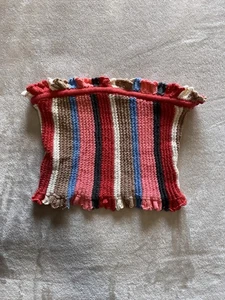 URBAN OUTFITTERS Colorful Knit Sweater Tube Top Women’s Sz S Vintage EUC - Picture 1 of 6
