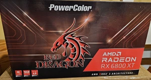 AMD Radeon RX 6800 XT 16 GB GDDR6 Power Color Red Dragon Gaming Grafikkarte - Bild 1 von 10