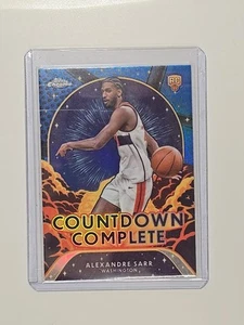 2024-25 TOPPS CHROME Countdown Complete #CC-12 Alexandre Sarr RC Blue Refractor - Picture 1 of 2