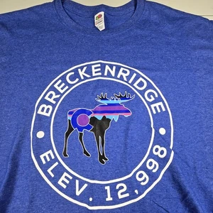 Camiseta Breckenridge vintage para hombre talla XL Fruit of the Loom HD algodón 2005  - Imagen 1 de 5