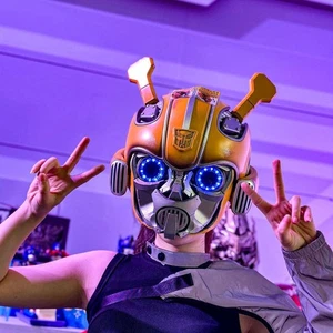 Killerbody 1:1 Transformer Bumblebee Voice Control Helmet Mask Wearable Props - Picture 1 of 5