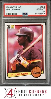 Donruss #598 Tony Gwynn RC 1983 Padres Hof PSA 10 Foto 1 de 3