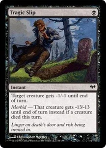 MTG - TRAGIC SLIP - Dark Ascension (C) - Picture 1 of 1
