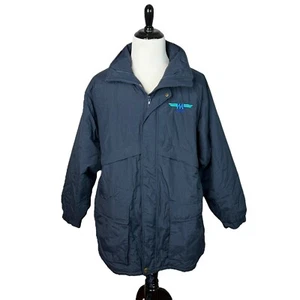 Rugged Outerwear Mens Win Air Storm Parka Jacket Water Resistant Navy Large NWT - Picture 1 of 11