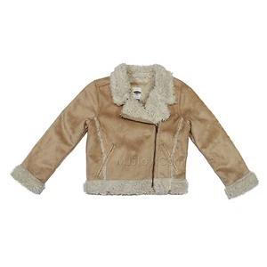 Neu mit Etikett Old Navy Kleinkind Mädchen MOTO Kunstleder Wildleder Sherpa Jacke Mantel XS (5) - Bild 1 von 1