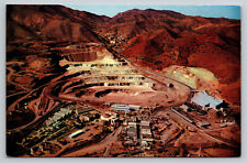 Bisbee Lowell Arizona Phleps Dodge Copper Mine Pit Aerial View AZ Postcard