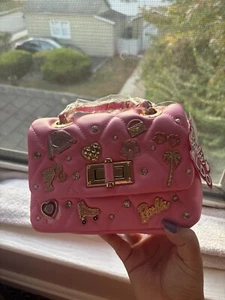 Aldo X Barbie Puffy Quilted Pink Crossbody Bag with CHARMS SOLD OUT! Brand New. - Picture 1 of 4