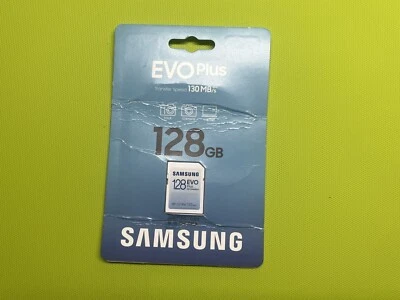 Tarjeta de memoria Samsung EVO Plus 128 GB SDXC UHS-I Foto 1 de 2