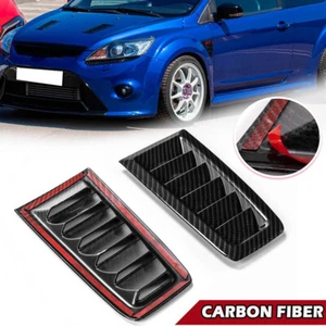 Kit cuchara de ventilación con capucha de fibra de carbono para automóvil persiana de refrigeración capó cubierta de capó - Imagen 1 de 6