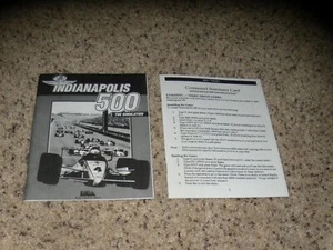 Indianapolis 500 The Simulation Manual and Command Summary Card - No game - Picture 1 of 1