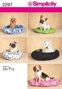 Simplicity Sewing Pattern 2297 Dog Pet Beds - Picture 1 of 3