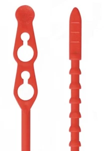 50 Stück rote Kabelbinder Binder wiederverwendbar 32 cm rot - Bild 1 von 2