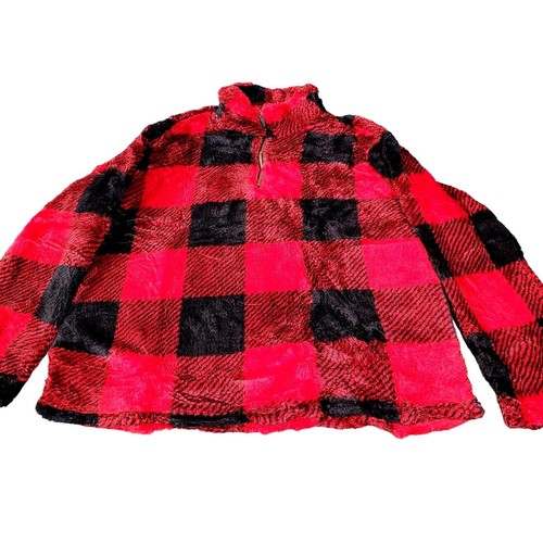 UNDERCOVER Pullover sherpa 2XL quarto zip manica lunga soffice morbido pile giacca outwear