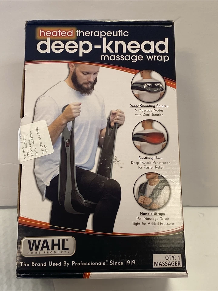 Wahl Heated Therapeutic Deep-Knead Massage Wrap Model 4264