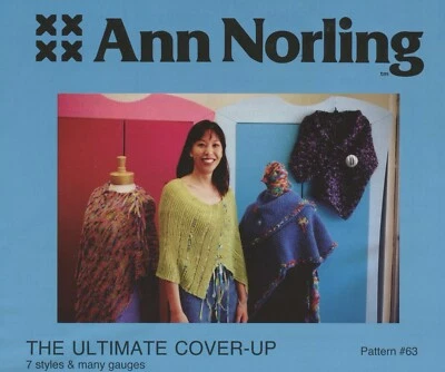 Ann Norling KNITTING PATTERN #63 Ultimate Cover-Up - 7 Styles Poncho Ruana - Image 1 of 3