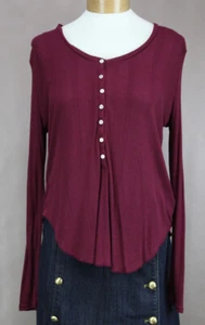 Ralph Lauren Denim & Supply Women's Burgundy Knit Blouse Top Ret $69.50 New - Picture 1 of 4