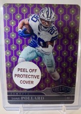 TONY POLLARD 2023 PANINI PLATES & PATCHES #/35 Vector Metal Dallas Cowboys