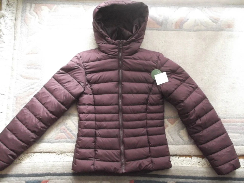 NEU Steppjacke Bordeauxrot Burgundy 34 36 XS Weinrot Dunkelrot Pflaume - Bild 1 von 4