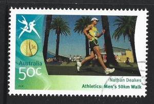 AUSTRALIA 2006 COMMONWEALTH GAMES ATHLETICS Deakes Men's 50km Walk USED/CTO - Picture 1 of 1