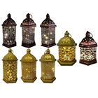 Style rétro marocain lanterne sculptée creuse lumière atmosphère lumière batterie lumineuse