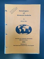 Catalogue of Airmail Labels by Gnter Mair