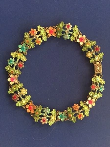 Michal Negrin *RARE* Vintage Choker Necklace Double Tier Floral Victorian! - Picture 1 of 6